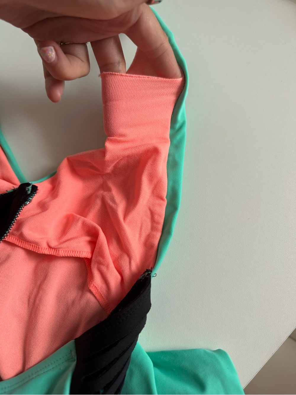 Body glove teal mint black cutout one piece swimsuit - Picture 8 of 8